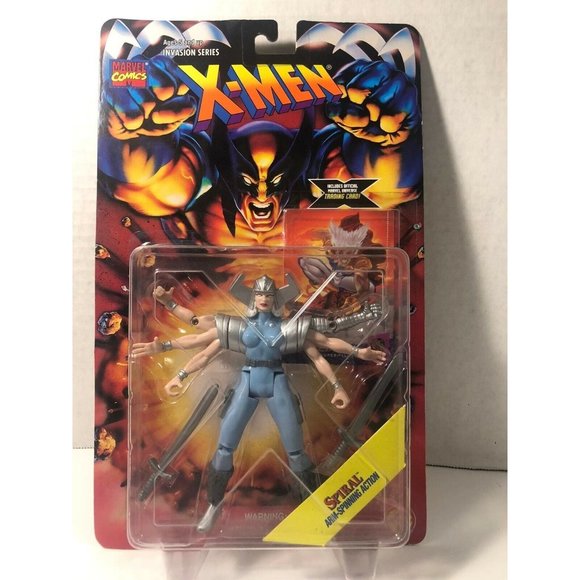 1995 Toy Biz Marvel Comics X-Men Invasion Series Spiral Figure MOMC - Picture 1 of 3